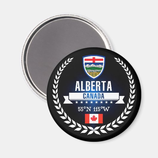 Alberta Magnet (Vorderseite/Rückseite)