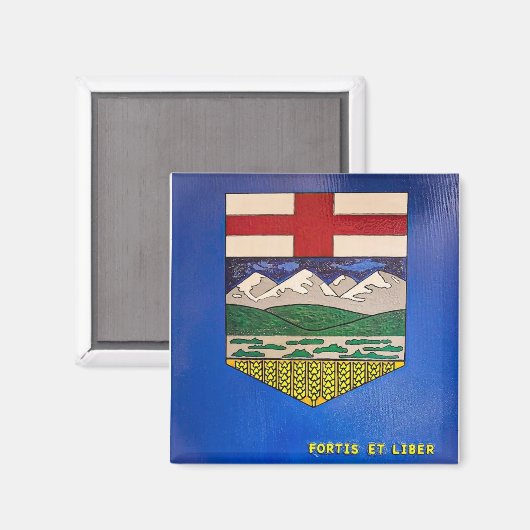 Alberta-Malerflagge Magnet (Vorderseite/Rückseite)
