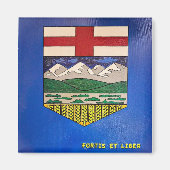 Alberta-Malerflagge Magnet (Vorne)