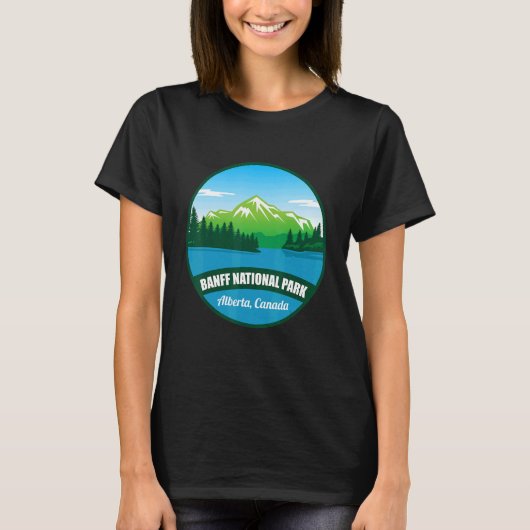 Alberta National Park Banff Kanada Souvenir Wander T-Shirt (Vorderseite)
