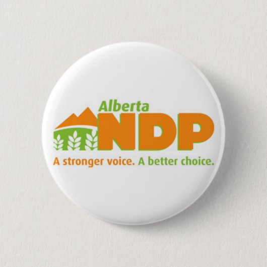 Alberta NDP eine stärkere Stimme ein besseres Button (Vorderseite)