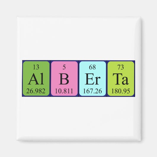 Alberta Periodenmagnet Magnet (Vorne)