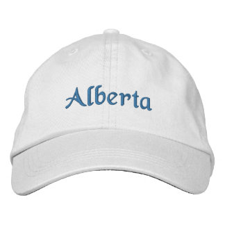 Alberta Personalisiert bestickt Baseball Cap Blue Bestickte Kappe
