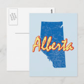 Alberta Postkarte (Vorne/Hinten)