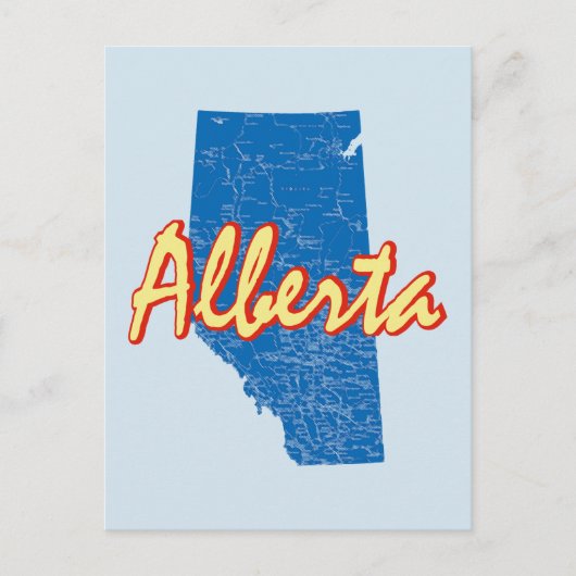 Alberta Postkarte (Vorderseite)