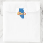 Alberta Quadratischer Aufkleber (Tasche)