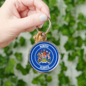 Alberta Round Emblem Schlüsselanhänger (Hand)