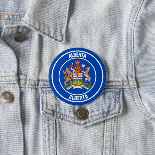 Alberta-RundEmblem Button (Beispiel)