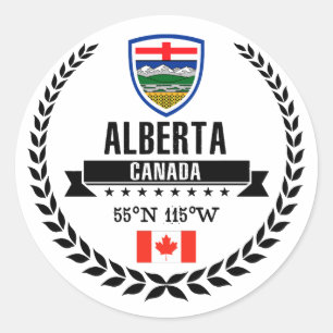 Alberta Runder Aufkleber