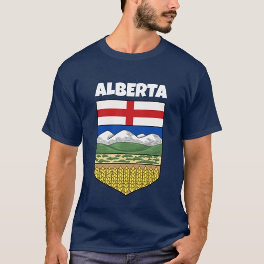 Alberta Strong - Provinzschild T-Shirt (Vorderseite)