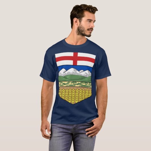 Alberta Strong - Provinzschild T-Shirt (Vorne ganz)