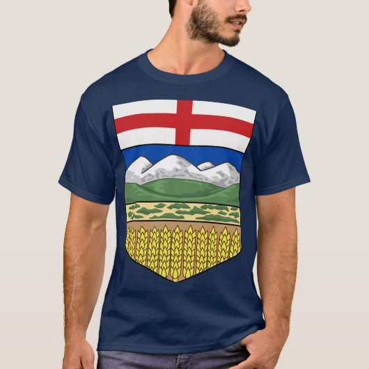 Alberta Strong - Provinzschild T-Shirt (Vorderseite)