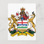 Alberta-Wappen Postkarte (Vorderseite)