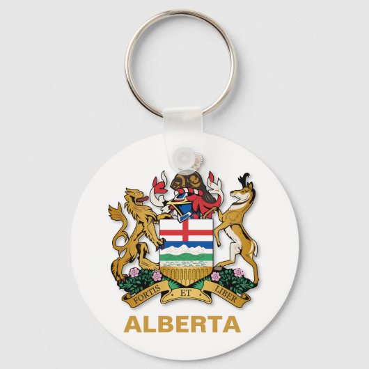 Alberta-Wappen Schlüsselanhänger (Vorderseite)
