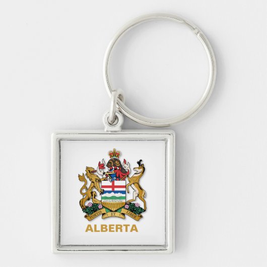 Alberta-Wappen Schlüsselanhänger (Vorne)