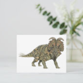 Albertaceratops Dinosaurier Blick auf die Front Postkarte (Stehend Vorderseite)