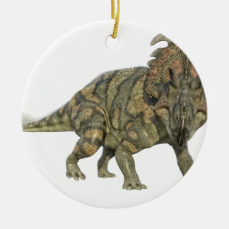 Albertaceratops Dinosaurier, der zur Front schaut Keramikornament