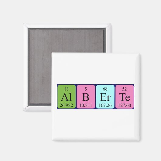 Alberte Periodenmagnet Magnet (Vorderseite/Rückseite)
