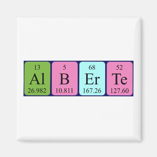 Alberte Periodenmagnet Magnet (Vorne)
