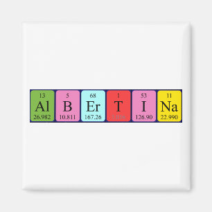 Albertina-Magnet für periodische Tabellennamen Magnet