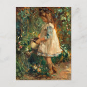 Albertine im Garten | Albert Roelofs Postkarte (Vorderseite)