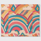 Albertonectes Rainbow Farbiges Muster Geschenkpapier (Flach)
