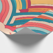 Albertonectes Rainbow Farbiges Muster Geschenkpapier (Ecke)