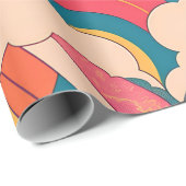 Albertonectes Rainbow Farbiges Muster Geschenkpapier (Rolleneckpunkt)