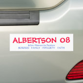 ALBERTSON für Präsidenten Autoaufkleber (Auf Auto)