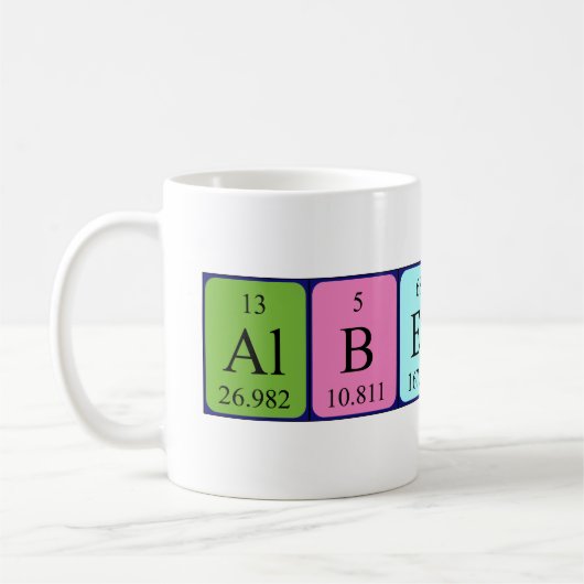 Albertus Periodenname Tasse (Links)