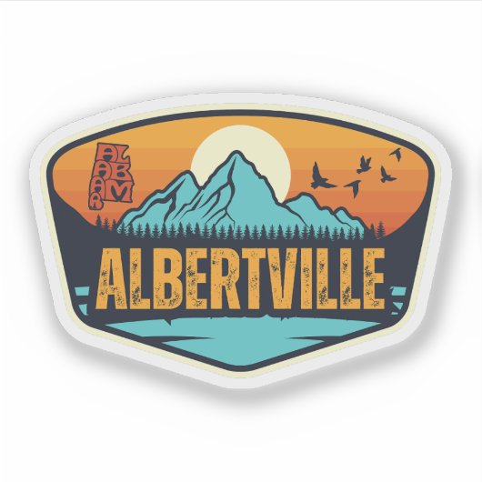 Albertville, Alabama Aufkleber (Vorderseite)
