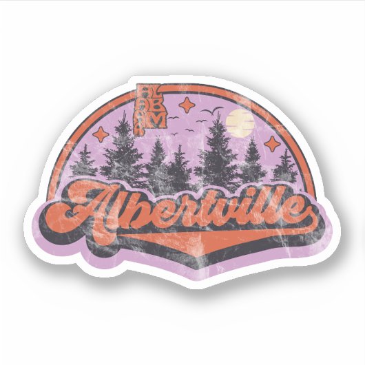 Albertville, Alabama Aufkleber (Vorderseite)