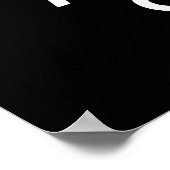 Albewaffnete Cluck Funny Chicken Clock Puff Dark B Poster (Ecke)