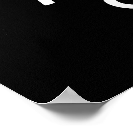 Albewaffnete Cluck Funny Chicken Clock Puff Dark B Poster (Ecke)