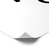 Albewaffneter Cluck Funny Chicken Clock Puff Poster (Ecke)