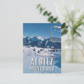 Albiez Montrond Skistation Postkarte (Stehend Vorderseite)