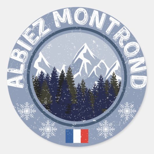 Albiez Montrond Skistation Sticker (Vorderseite)
