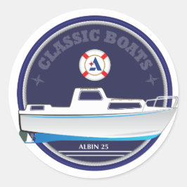 Albin 25 - glänzende runde Aufkleber