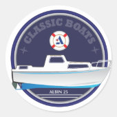 Albin 25 - glänzende runde Aufkleber (Vorderseite)