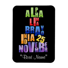 Albin 25 Phonetische Alphabet Magnet
