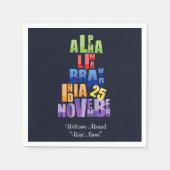Albin 25 Phonetische Alphabet Serviette (Vorderseite)
