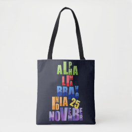 Albin 25 Phonetische Alphabet Tasche