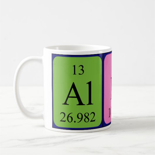 Albin Periodenname Tasse (Links)