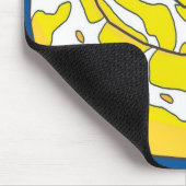 Albino-Ball-Pythonschlange Mousepad 2 (Blau) (Ecke)