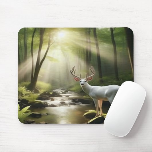 Albino Buck  Mousepad (Mit Mouse)