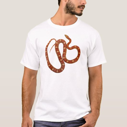Albino buntes Cornsnake T-Shirt (Vorderseite)