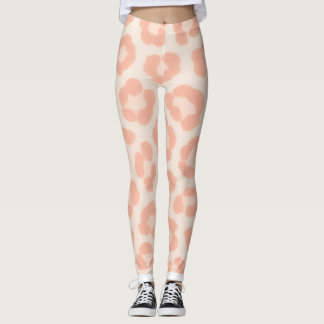 Albino Cheetah Print Leggings | Blush & Cream Anim