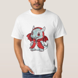 Albino-Drache in Rot T-Shirt