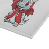 Albino Dragon in Rot Schneidebrett (Ecke)