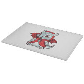 Albino Dragon in Rot Schneidebrett (Ecke)